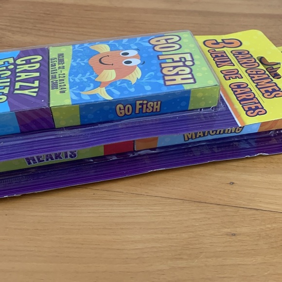 Lot of 6 Educational Kids Card Games Hearts Rummy Old Maid Crazy Eights Go Fish - Picture 9 of 9